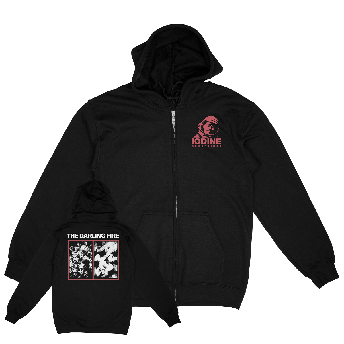 THE DARLING FIRE &quot;In Twilight&quot; Black Zip-Up Hoodie