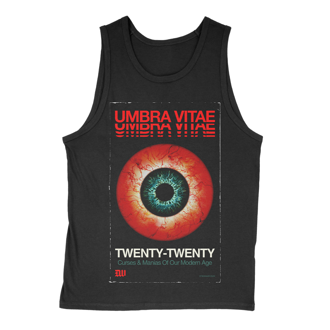 UMBRA VITAE &quot;Twenty-Twenty&quot; Black Tank Top