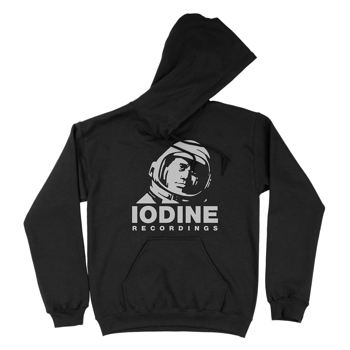IODINE RECORDINGS &quot;Spaceman&quot; Black Hooded Sweatshirt