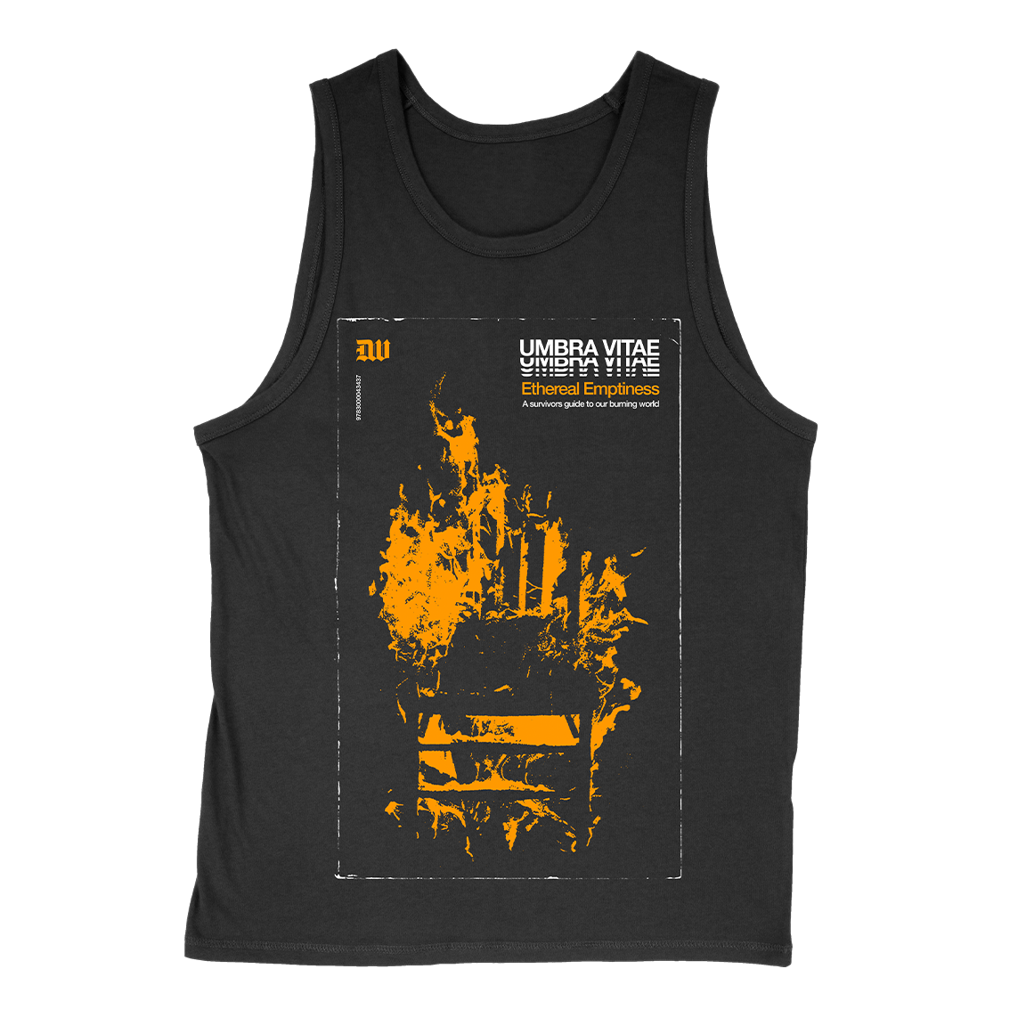 UMBRA VITAE &quot;Ethereal Emptiness&quot; Black Tank Top