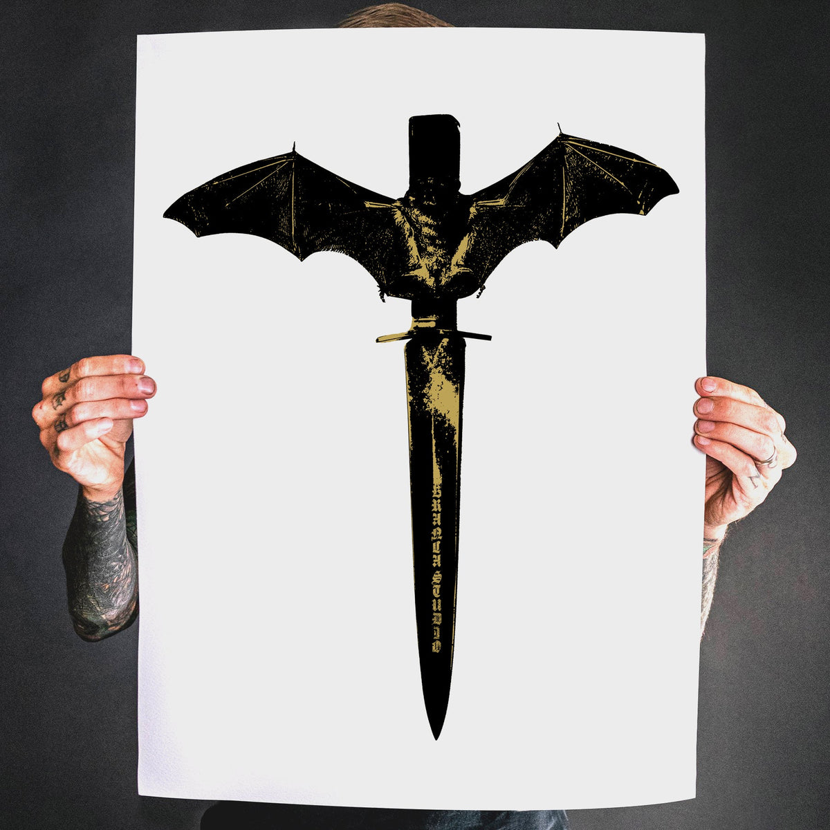 Branca Studio &quot;Bat &amp; Dagger&quot; Giclee Print