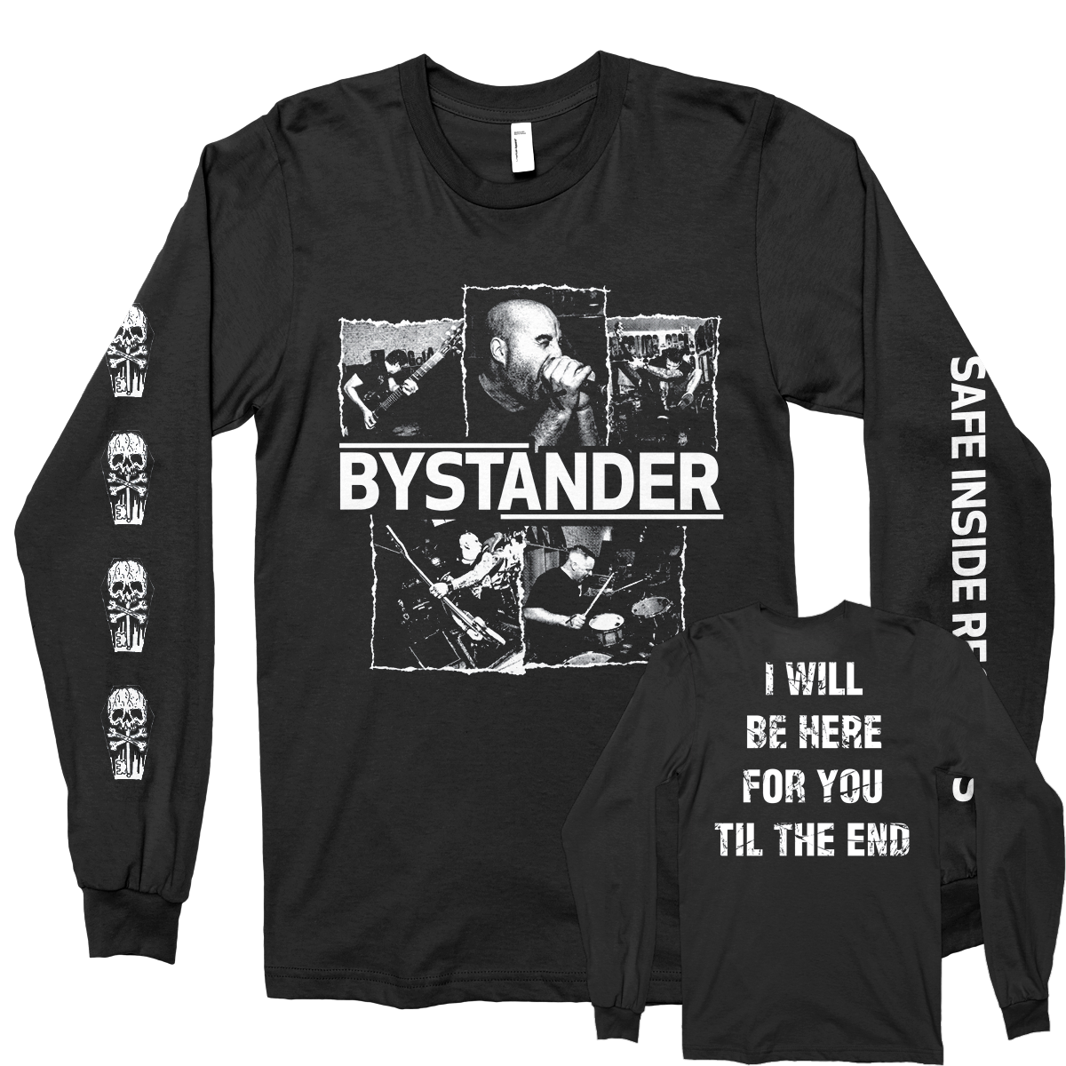 BYSTANDER &quot;Live&quot; Black Longsleeve