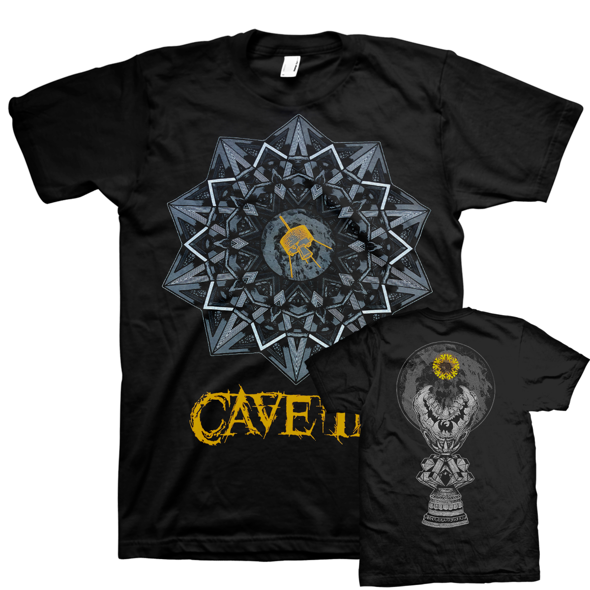 CAVE IN &quot;Yellow Logo&quot; Black T-Shirt