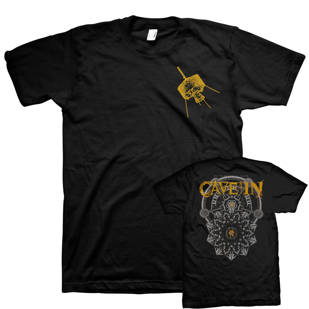 CAVE IN &quot;Satellite Pocket&quot; Black T-Shirt