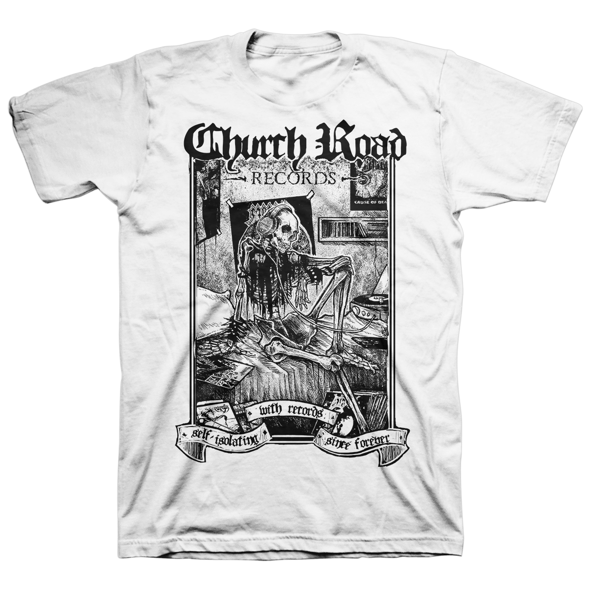 CHURCH ROAD &quot;Logo Black&quot; White T-Shirt
