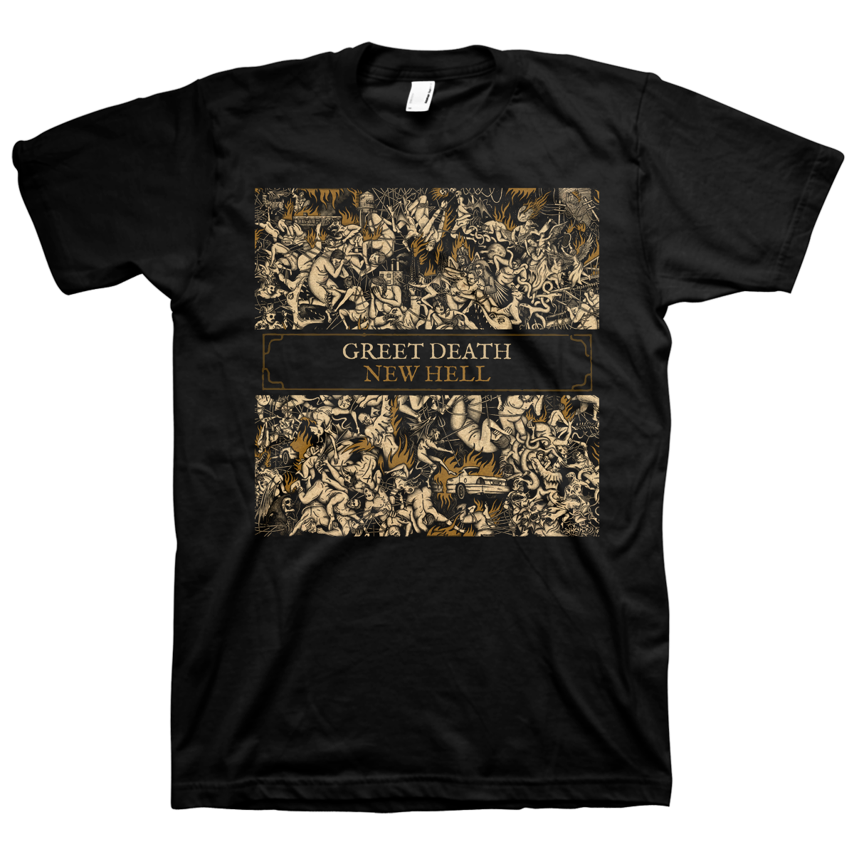 GREET DEATH &quot;New Hell&quot; Black T-Shirt