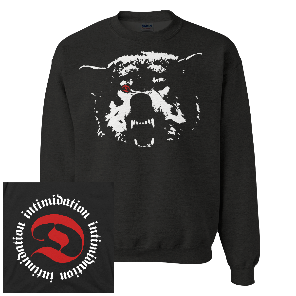 DEATHWISH &quot;Intimidation&quot; Black Crewneck