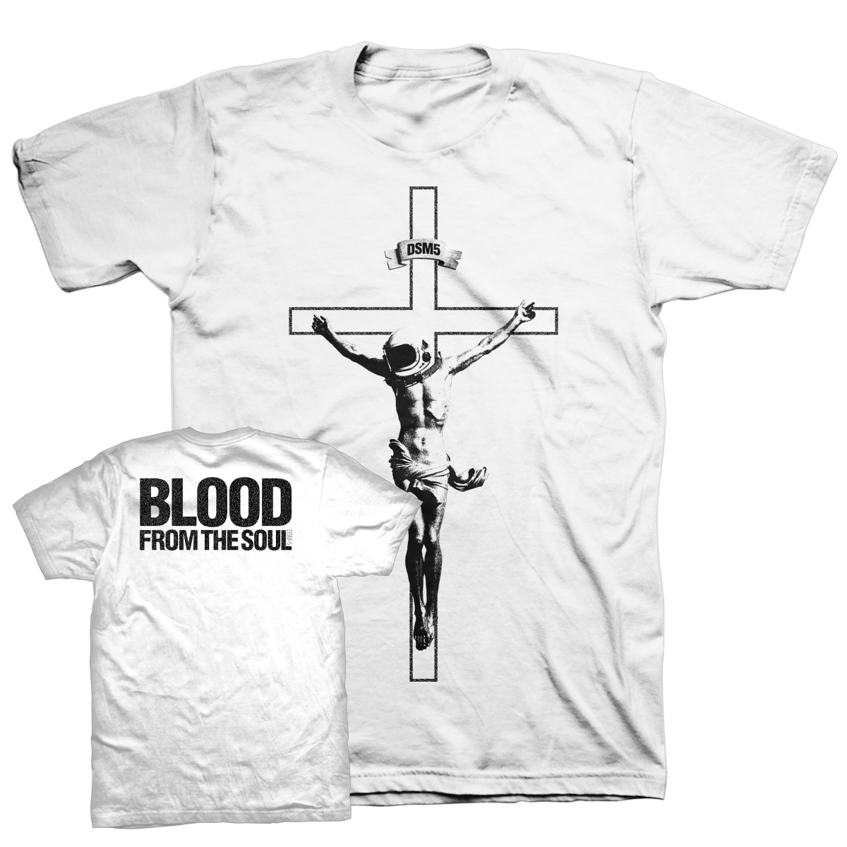 BLOOD FROM THE SOUL &quot;Astronaut&quot; White T-Shirt