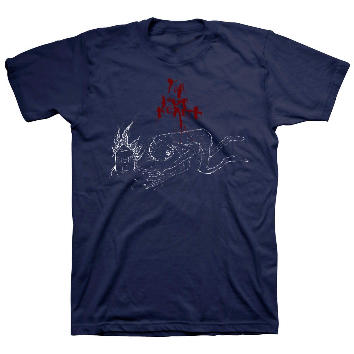 FOR YOUR HEALTH &quot;Prayer&quot; Blue T-Shirt