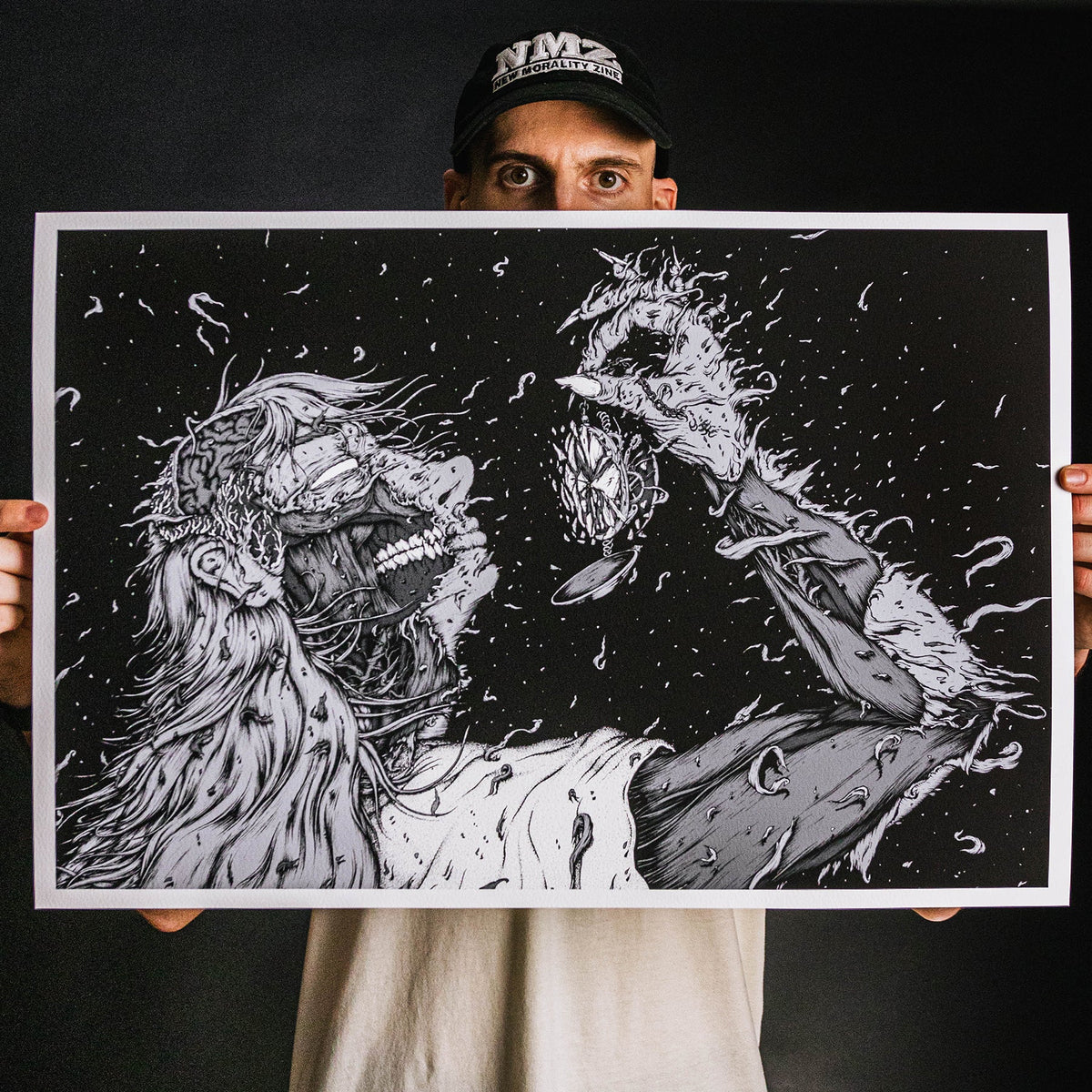 Andrew Gomez IV &quot;Time Carries Not Patience, But A Sword&quot; Giclee Print