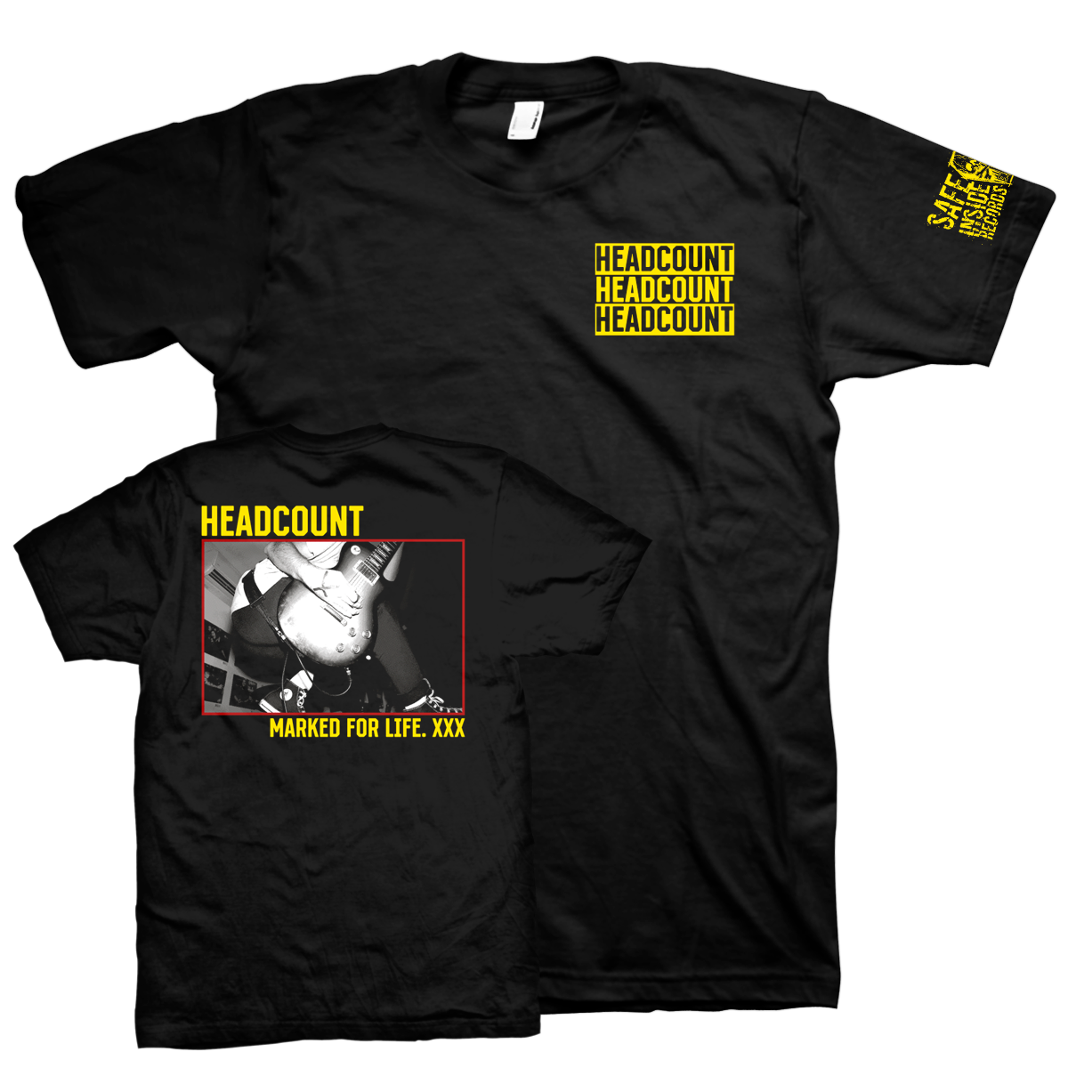 HEADCOUNT &quot;Marked for Life&quot; Black T-Shirt