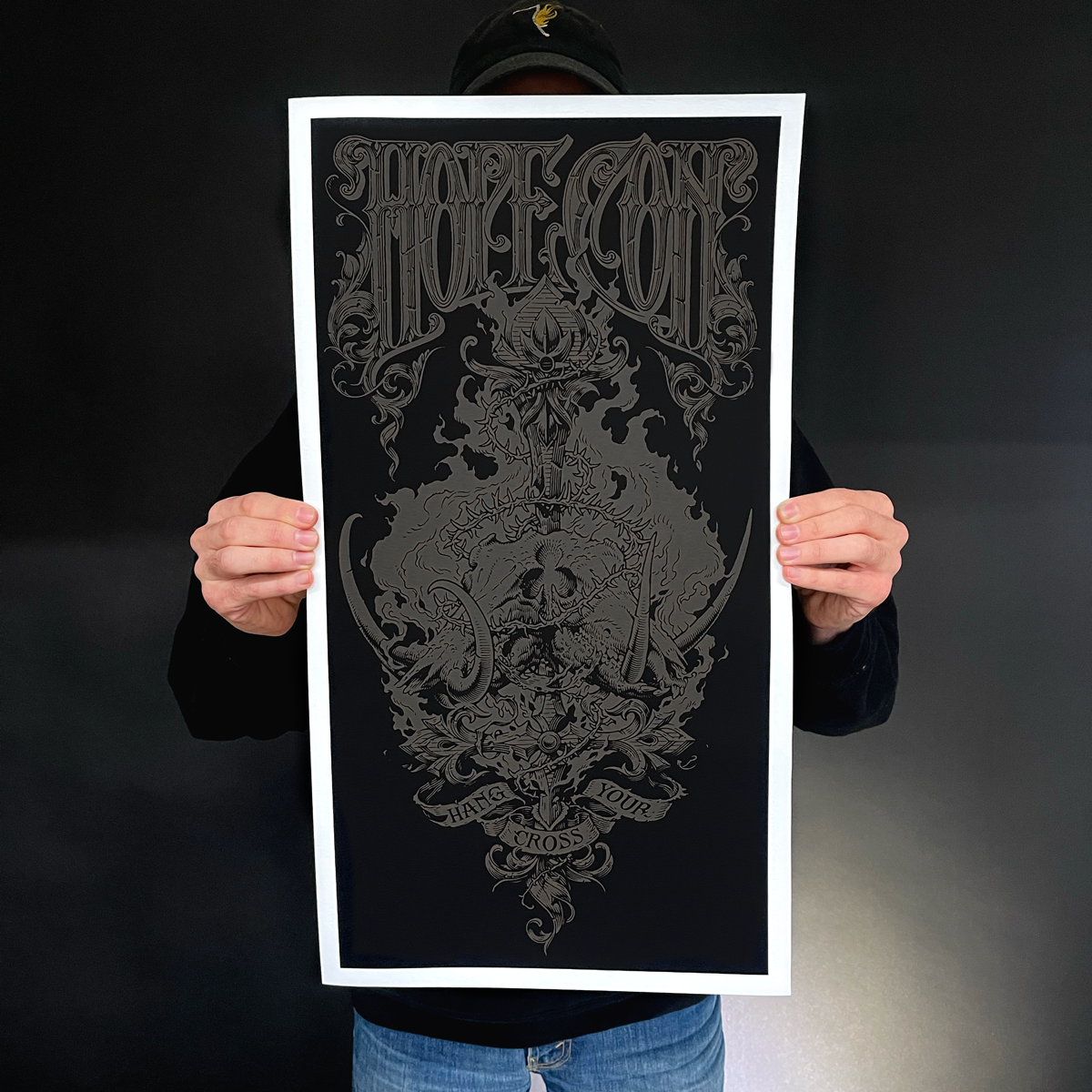 The Hope Conspiracy &quot;Hang Your Cross: Black&quot; Giclee Print