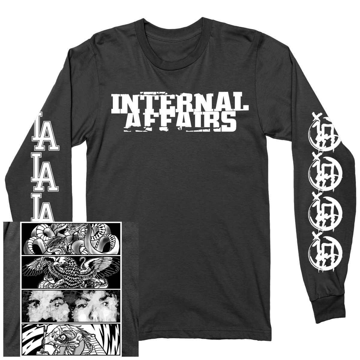 INTERNAL AFFAIRS &quot;Discography&quot; Black Longsleeve