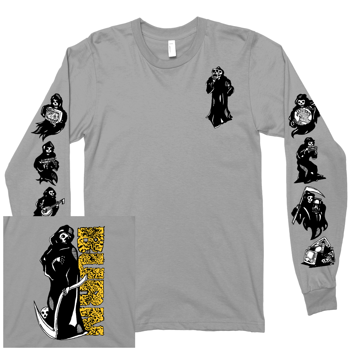 BURN &quot;Reaper&quot; Grey Longsleeve