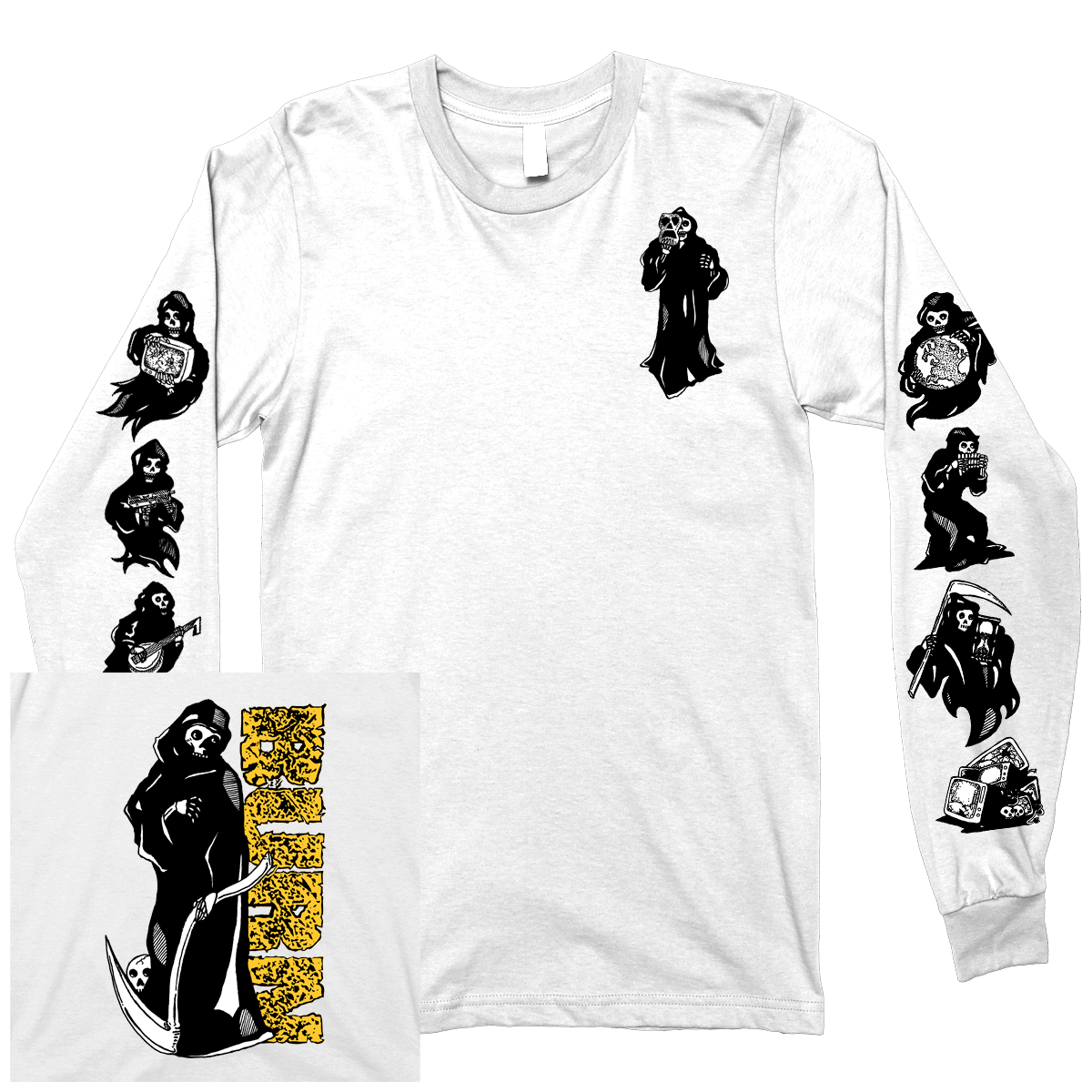 BURN &quot;Reaper&quot; White Longsleeve