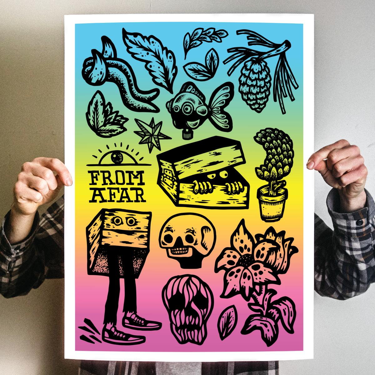 Michael Sieben "From Afar: Split Mountain" Giclee Print