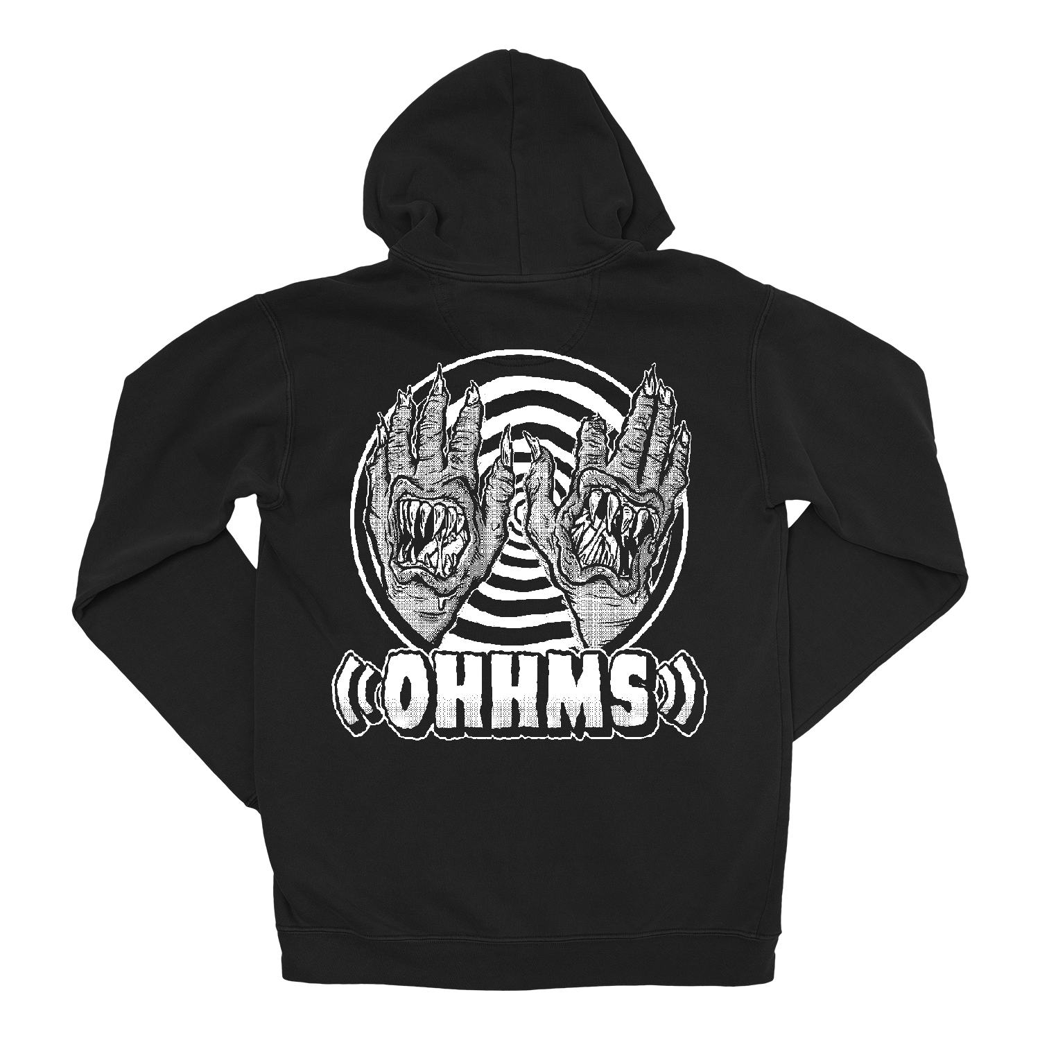 OHHMS "Rot" Black Zip-Up Hoodie
