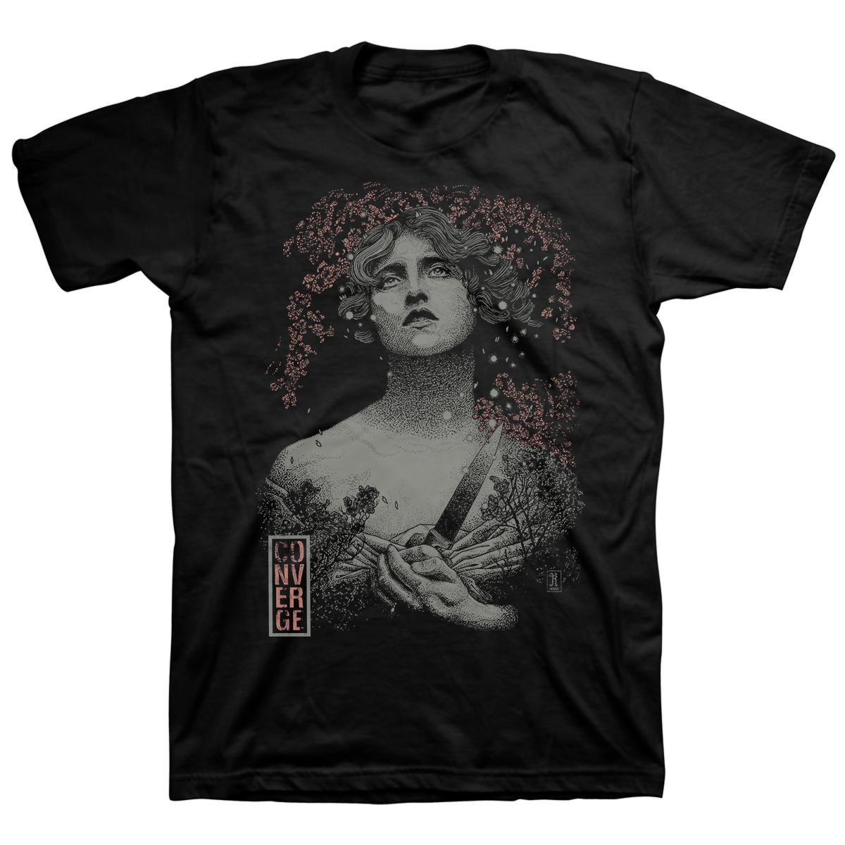 CONVERGE &quot;Tender Abuse By Beckett&quot; Black T-Shirt