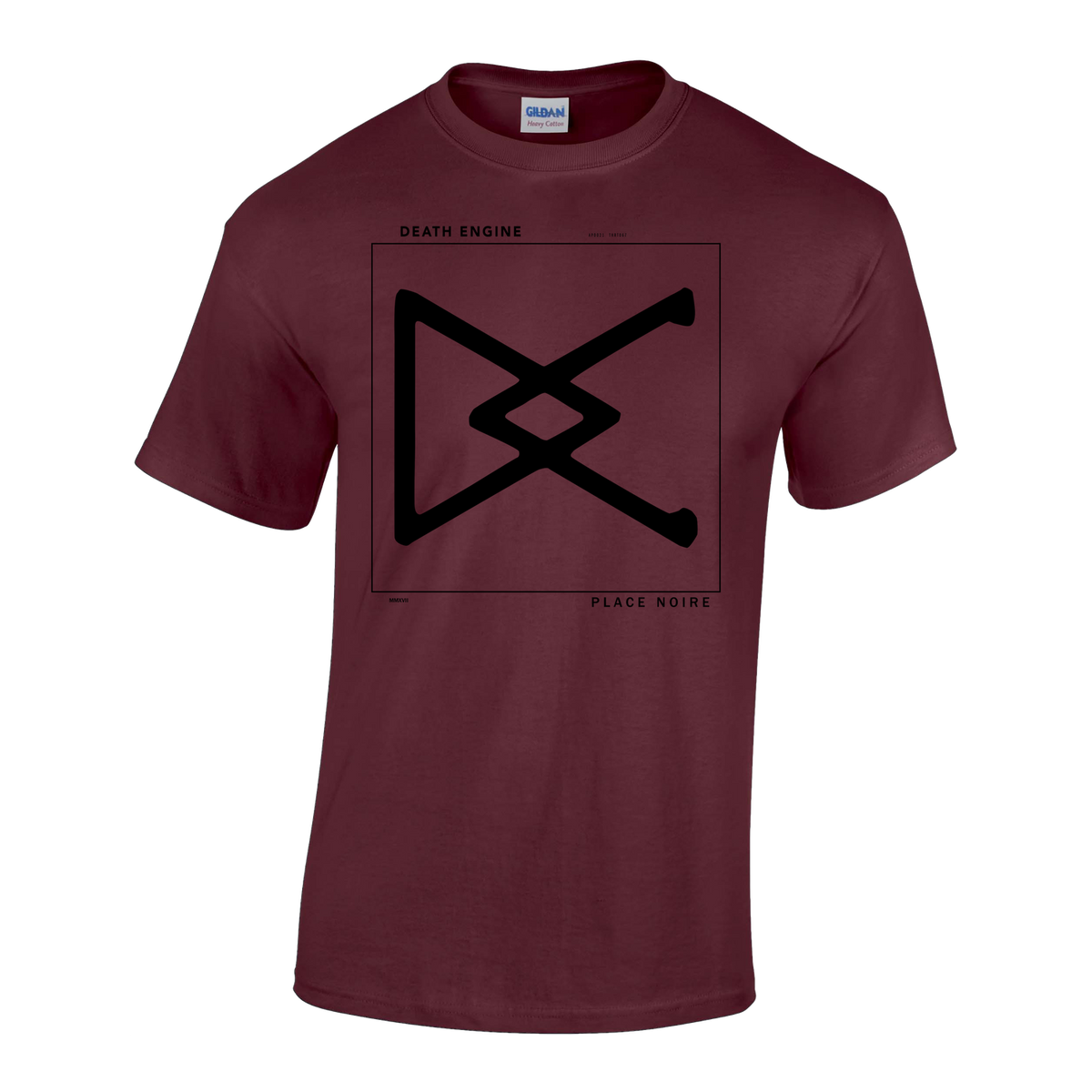 DEATH ENGINE &quot;Place Noire&quot; Dark Red T-Shirt