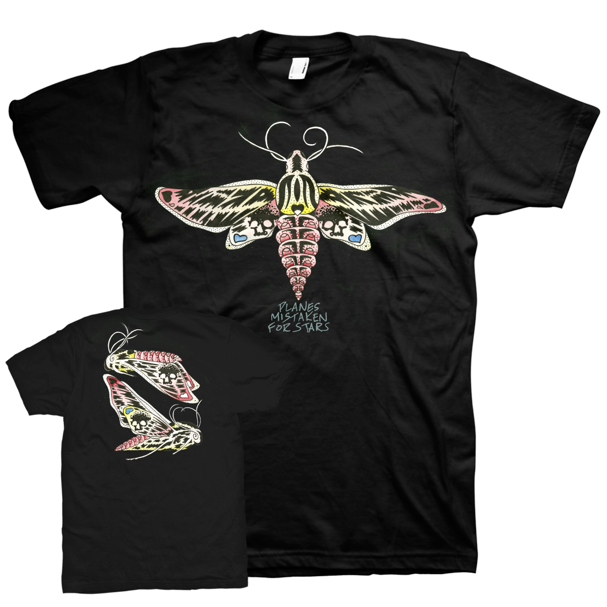 PLANES MISTAKEN FOR STARS &quot;Moths&quot; T-Shirt-Deathwish Inc-Deathwish Inc Europe