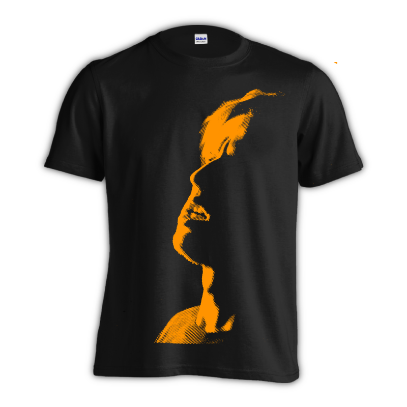 BIRDS IN ROW &quot;Face&quot; Black T-Shirt