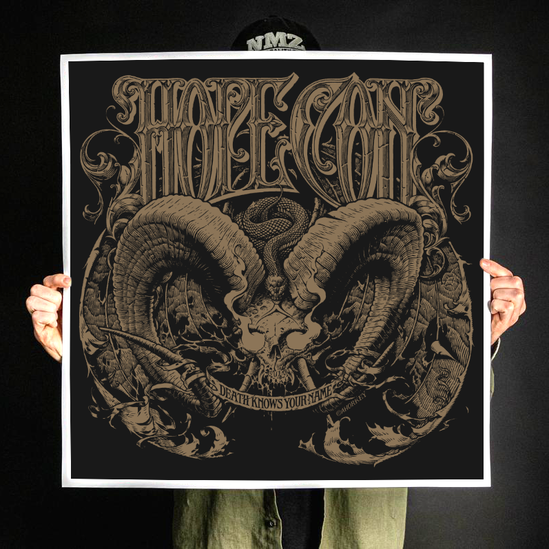 The Hope Conspiracy &quot;Death Knows Your Name: Gold&quot; Giclee Print