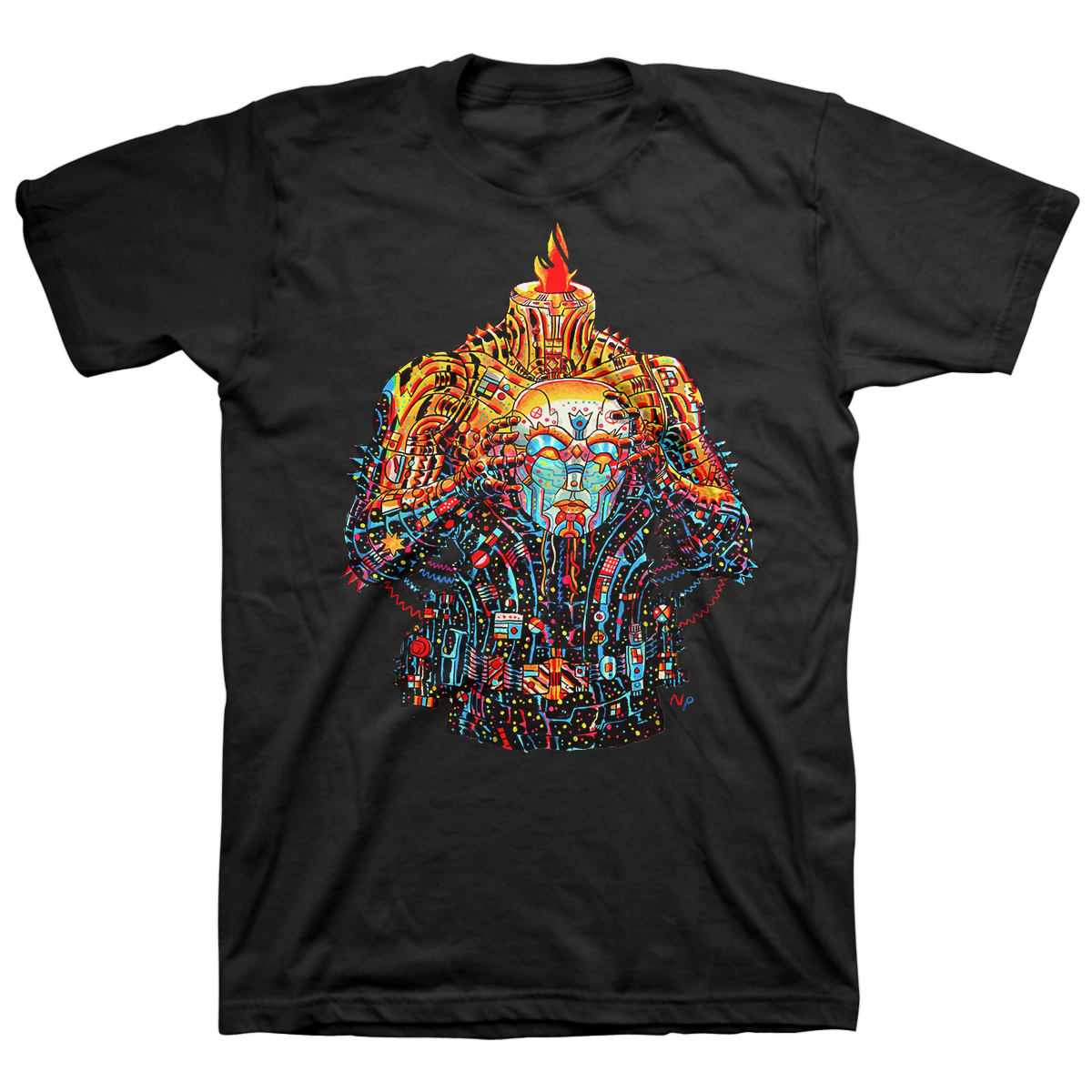 NICK PYLE &quot;Cephala II&quot; Black T-Shirt