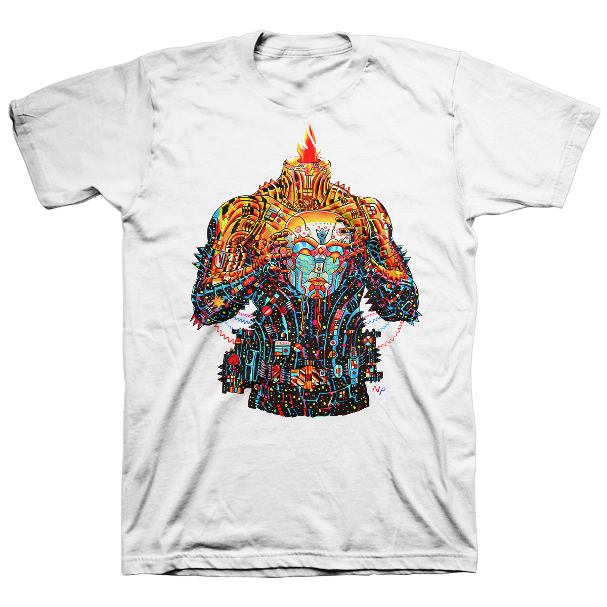 NICK PYLE &quot;Cephala II&quot; White T-Shirt