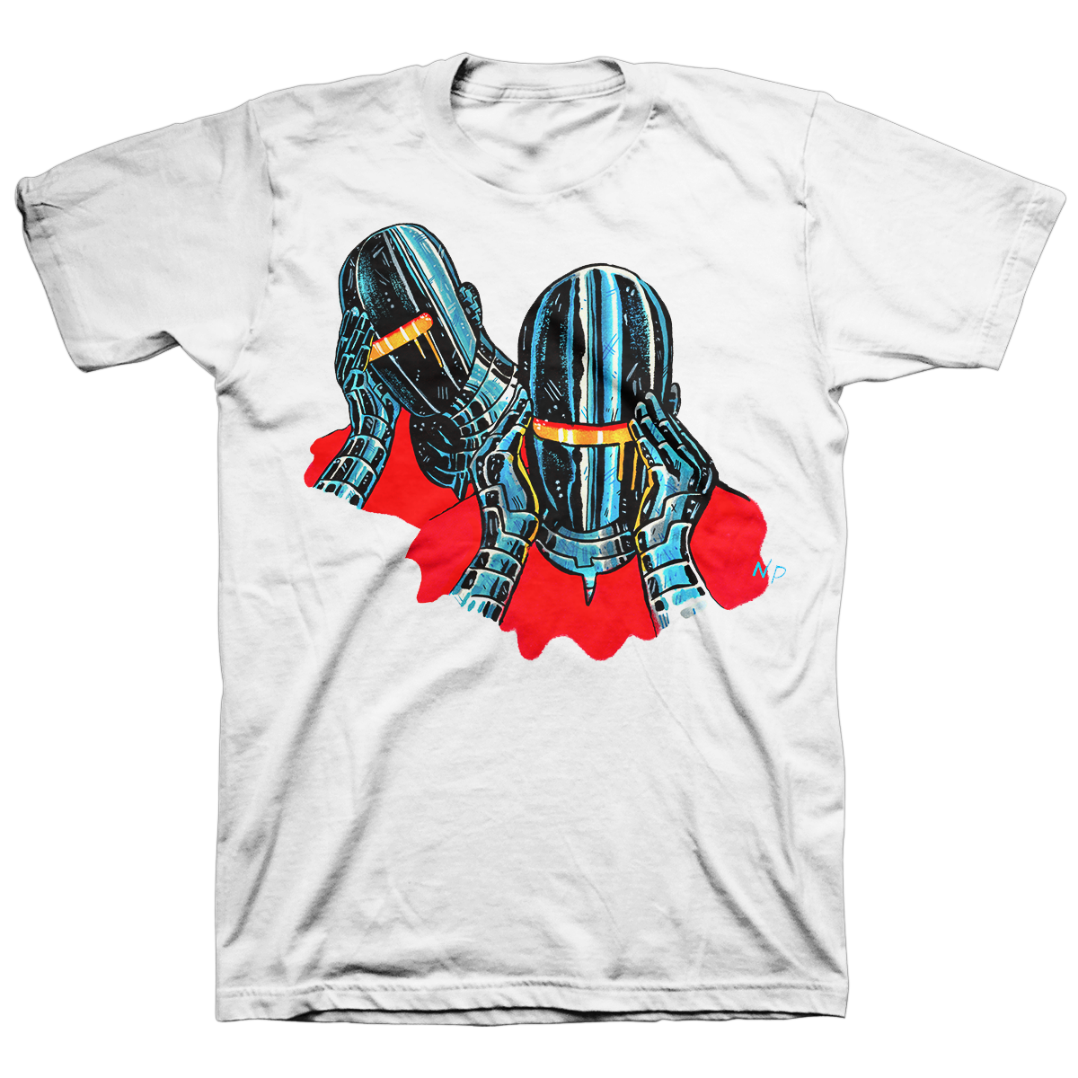 NICK PYLE &quot;Troubled&quot; White T-Shirt