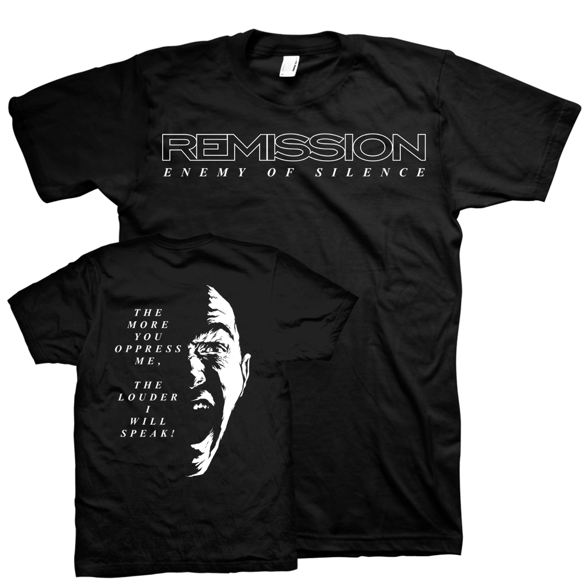 REMISSION &quot;Enemy Of Silence&quot; Black T-Shirt