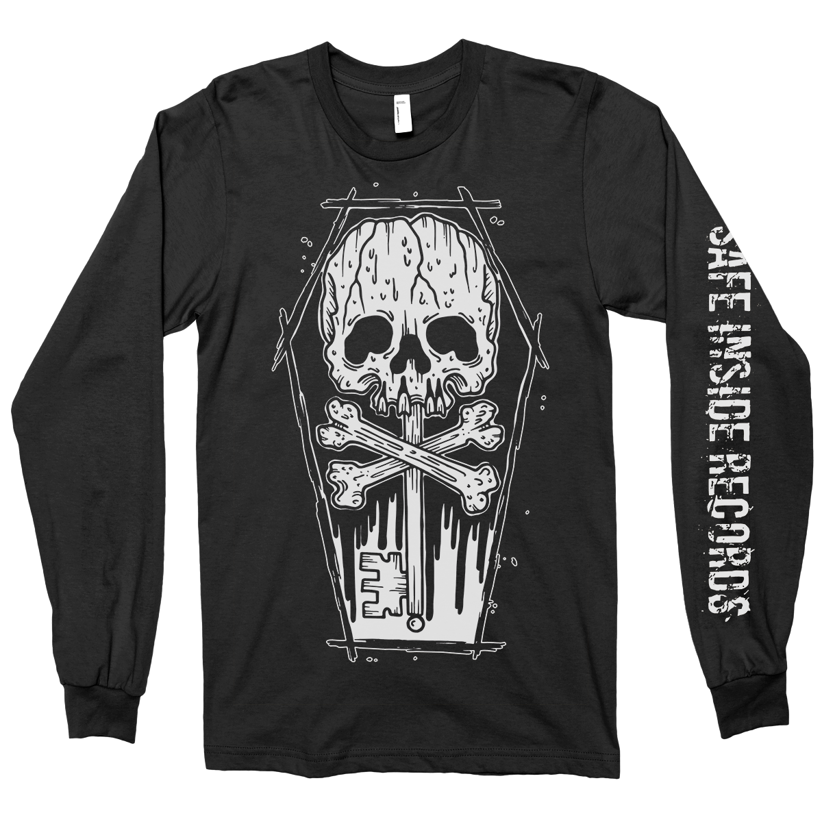 SAFE INSIDE &quot;Logo&quot; Black Longsleeve