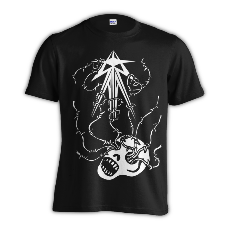 SATAN &quot;Skull&quot; T-Shirt-Throatruiner Records-Deathwish Inc Europe