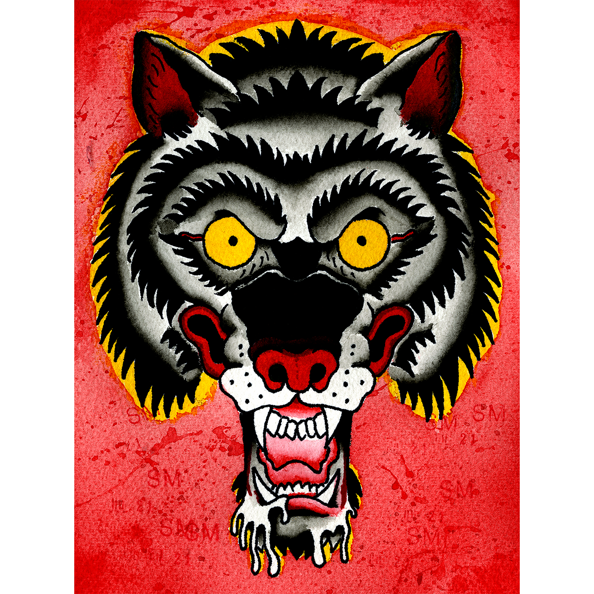 Sean Martin "Hungry Wolf" Giclee Print