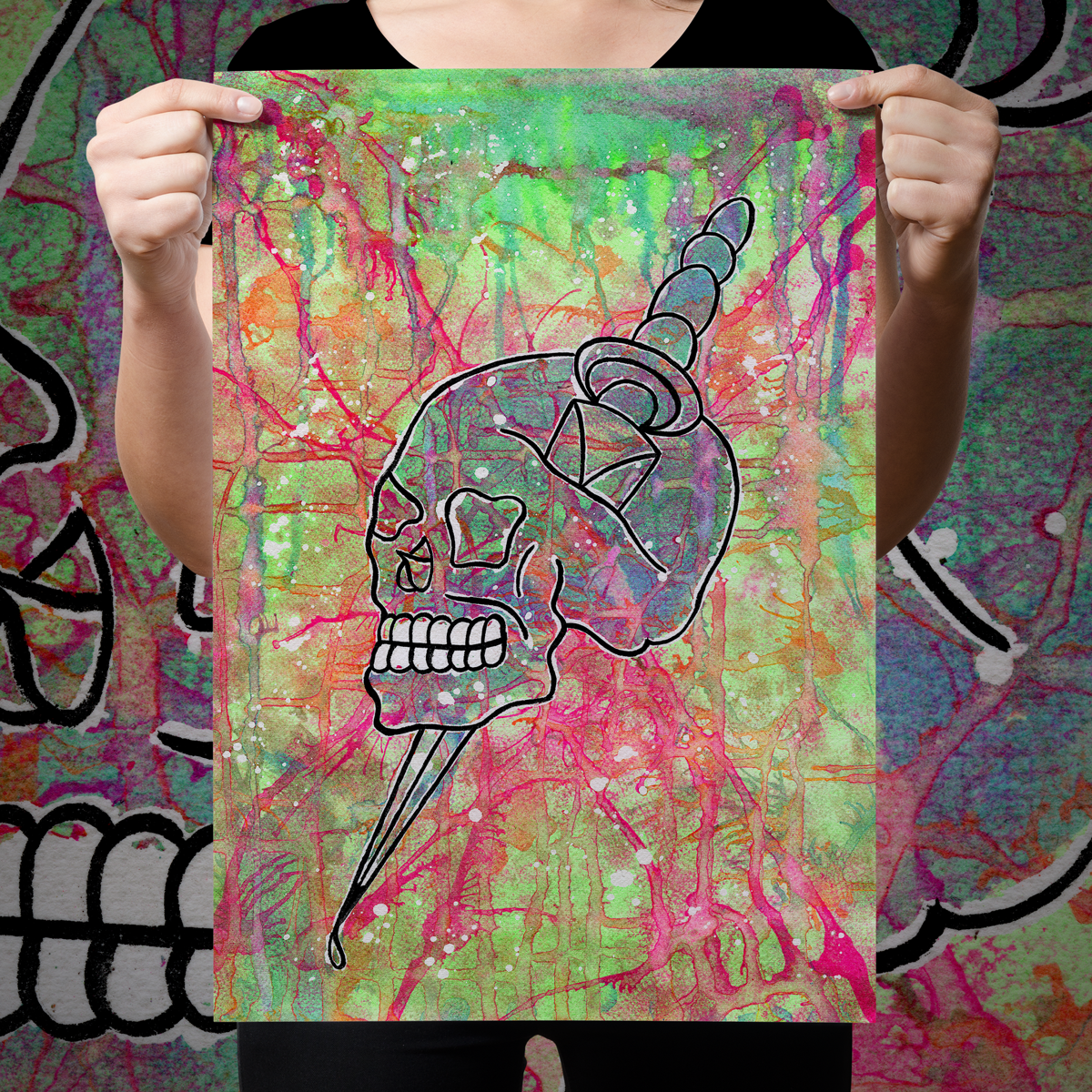 Sean Martin &quot;Skull and Dagger&quot; Giclee Print