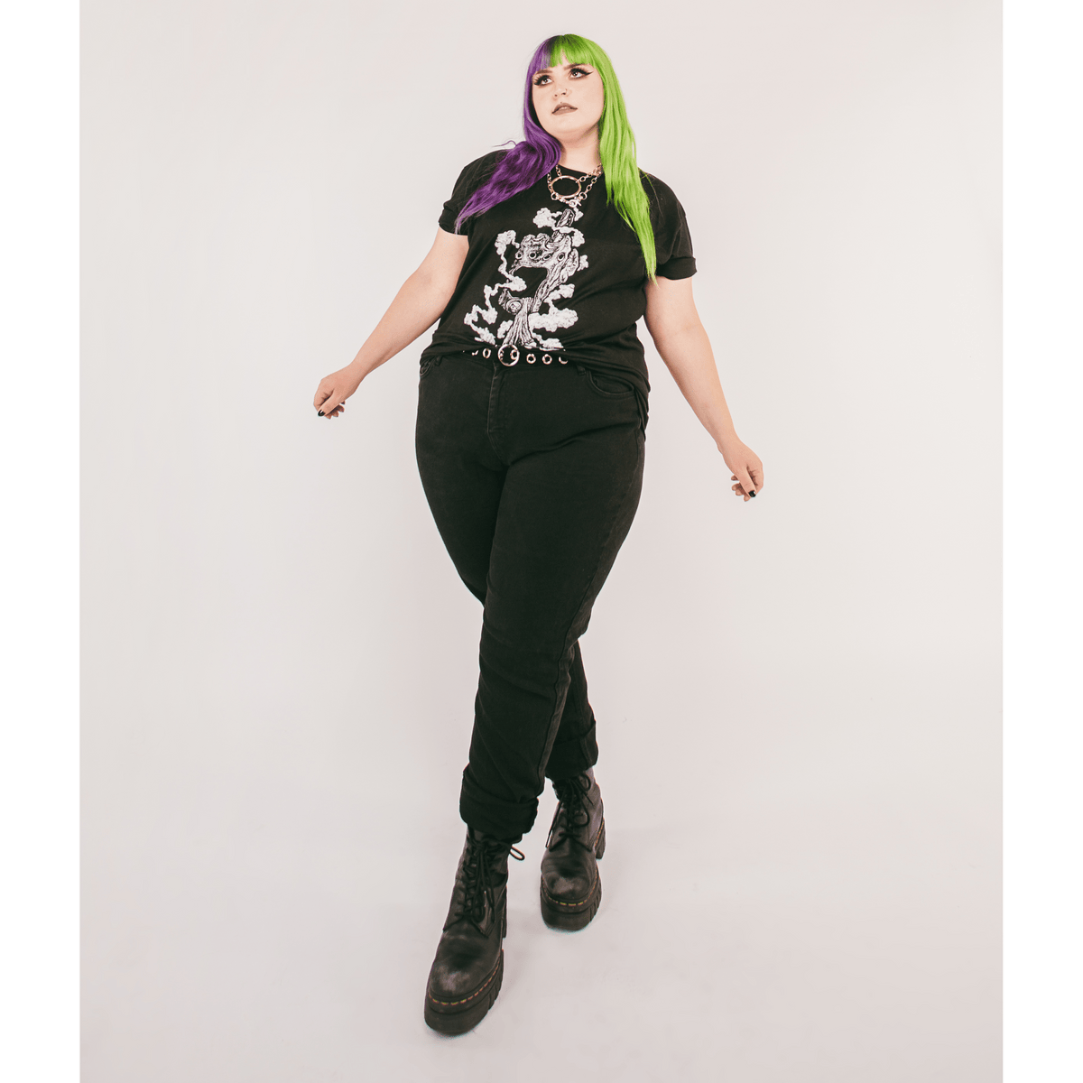 DYLAN GARRETT SMITH &quot;Finger and Fang&quot; Black T-Shirt