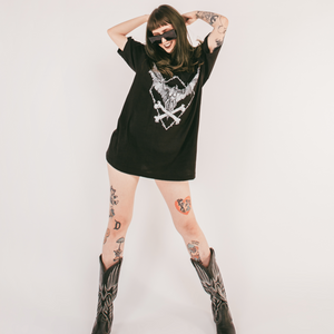 DYLAN GARRETT SMITH "Barbed Bat" Black T-Shirt