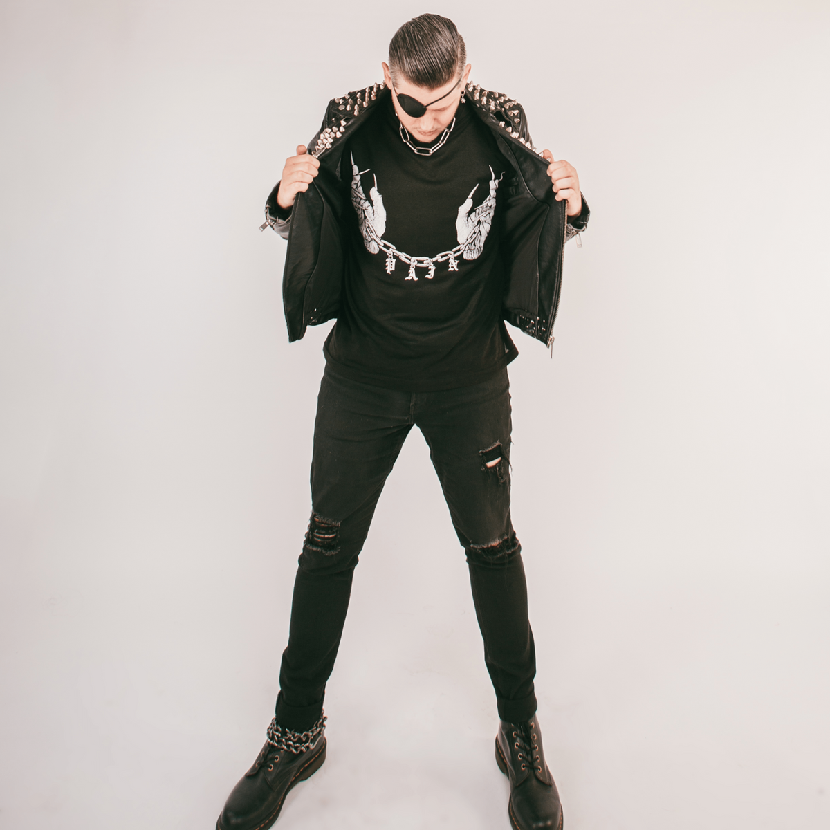 DYLAN GARRETT SMITH &quot;Pain&quot; Black T-Shirt