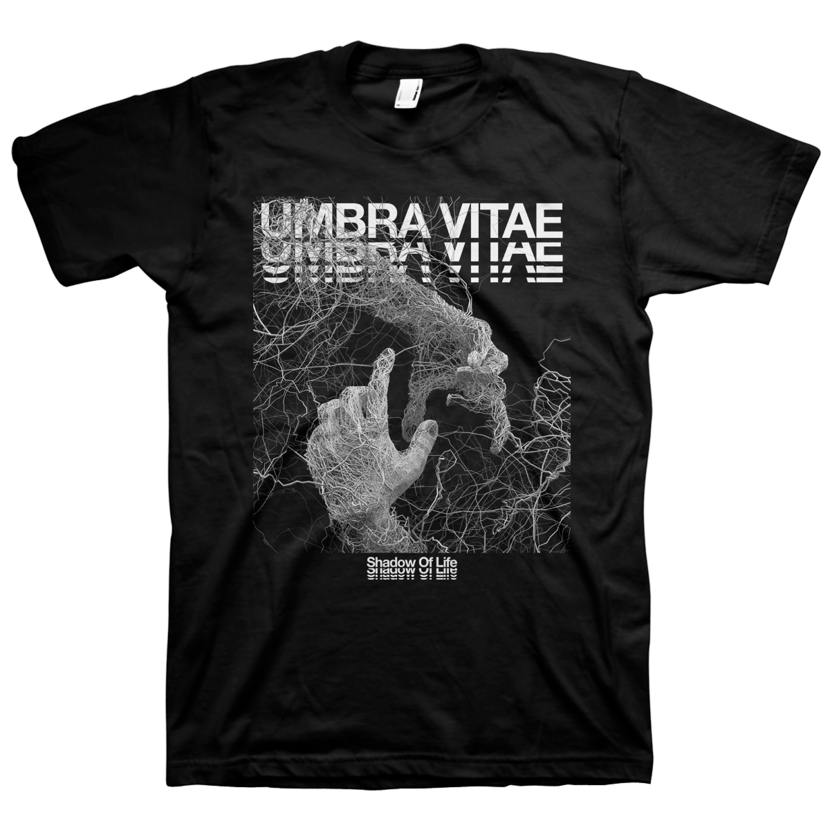 UMBRA VITAE &quot;Hands&quot; Black T-Shirt