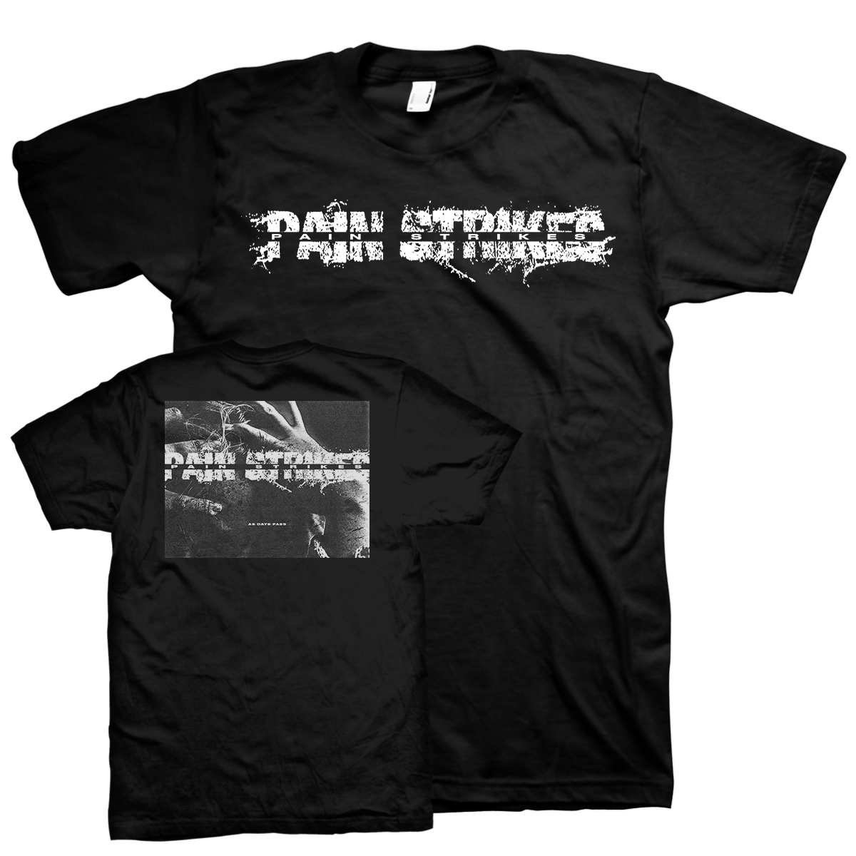 PAIN STRIKES &quot;Logo&quot; Black T-Shirt
