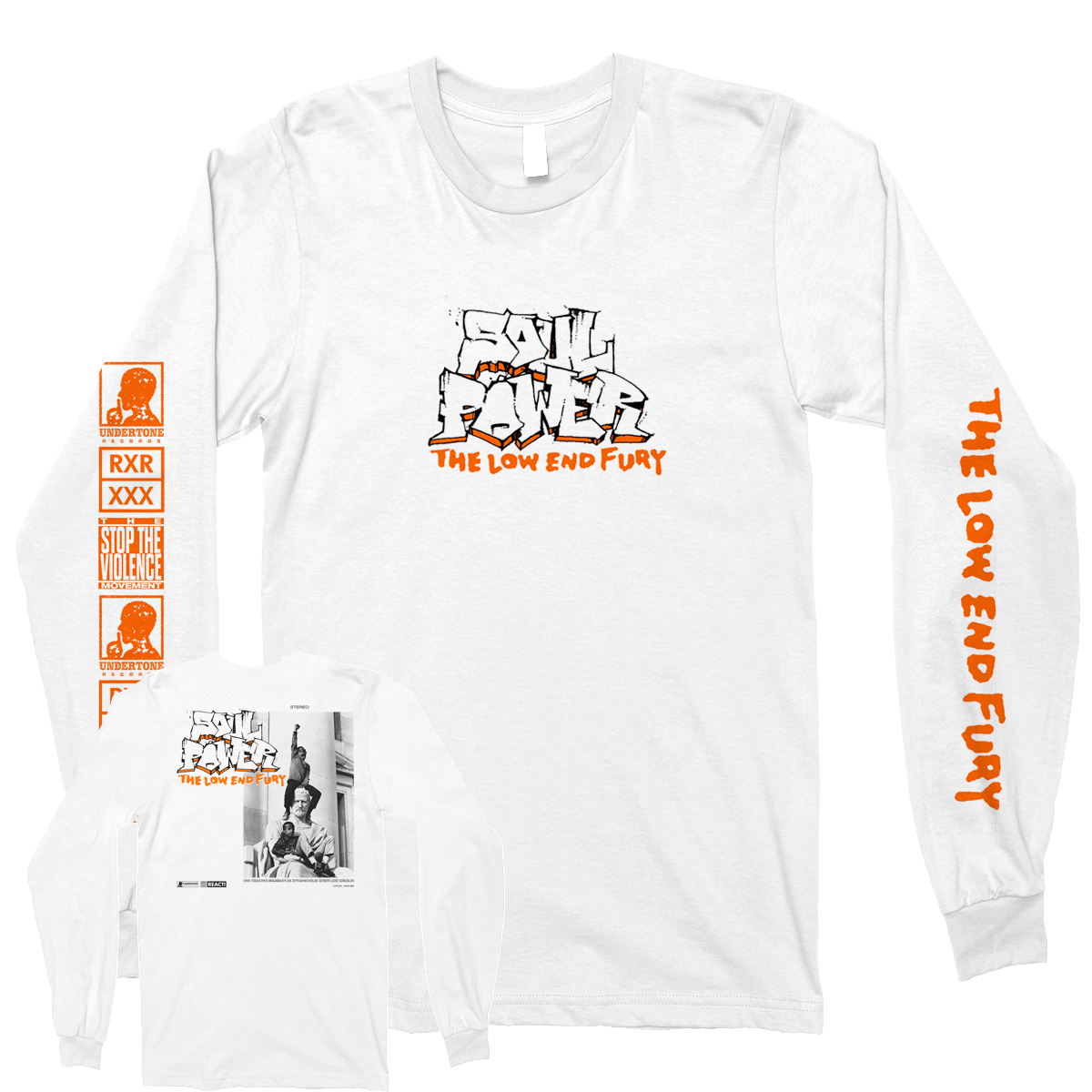 SOUL POWER &quot;The Low End Fury&quot; White Longsleeve