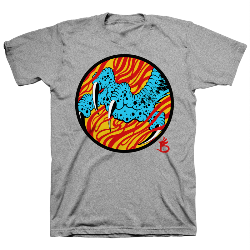 DARREN BRASS &quot;Claw&quot; Grey T-Shirt