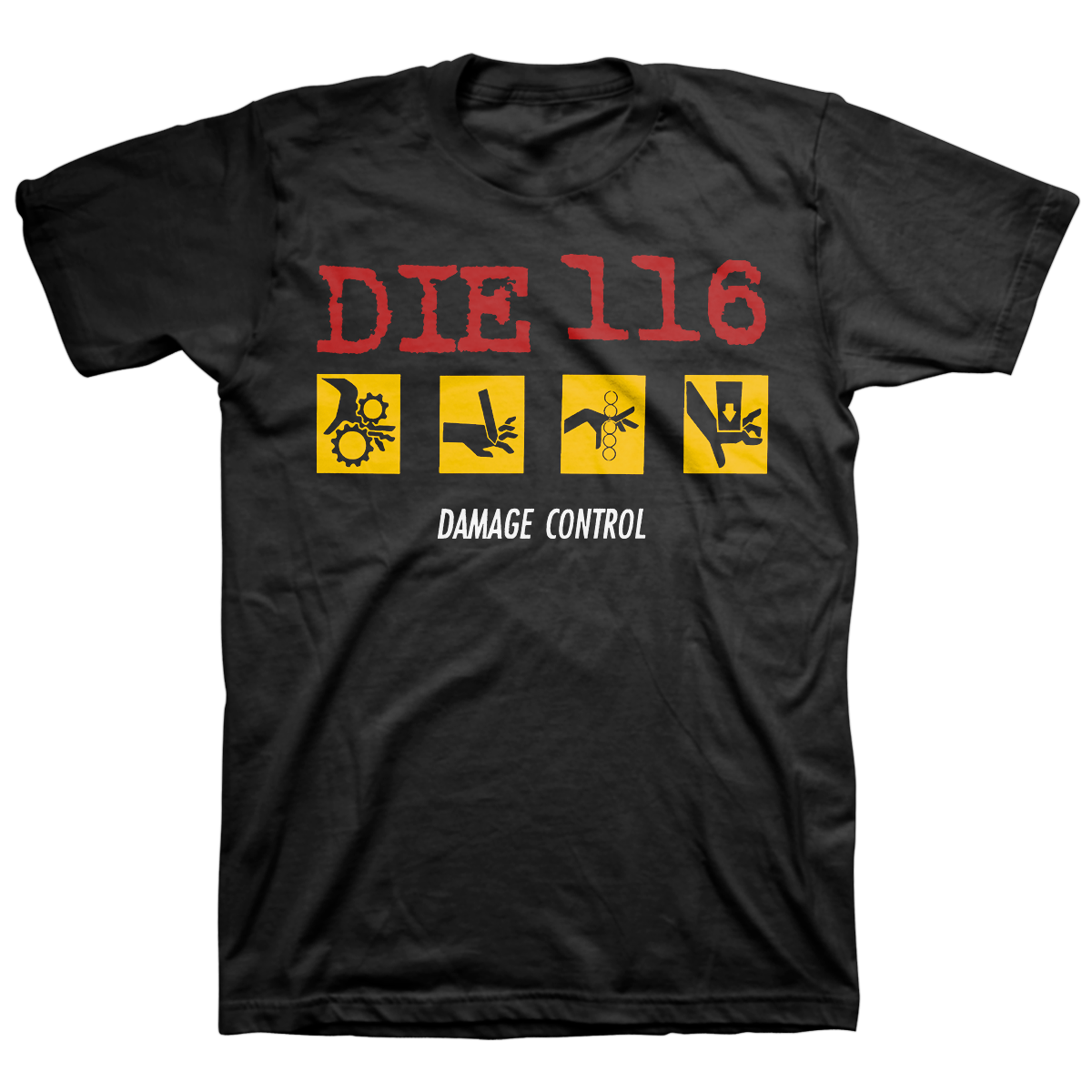 DIE 116 &quot;Damage Control&quot; Black T-Shirt