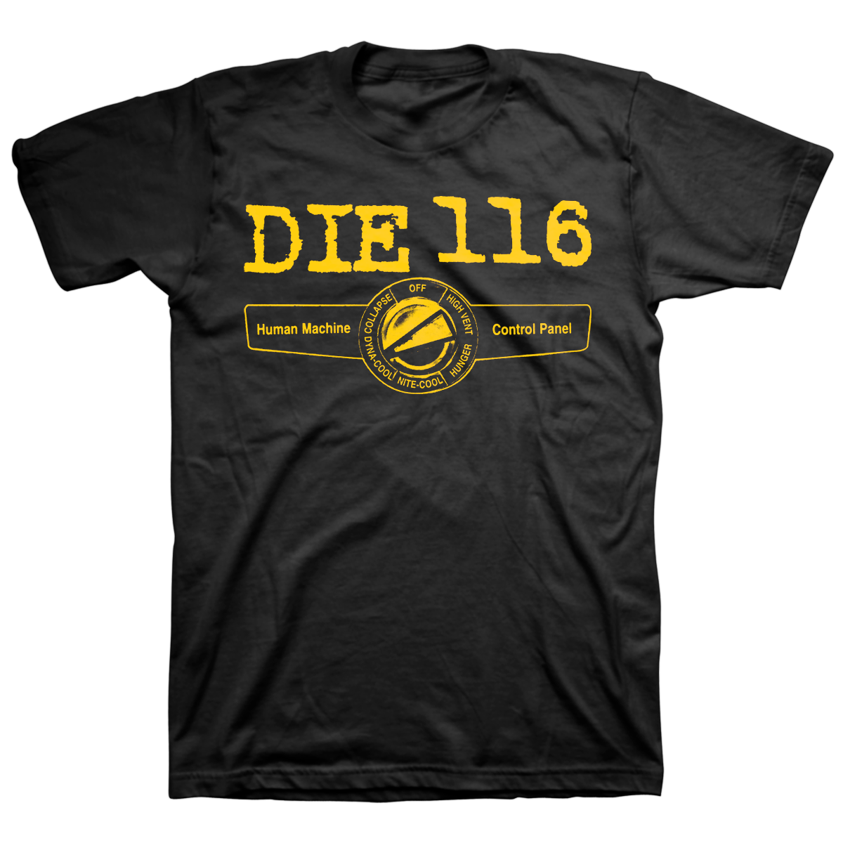 DIE 116 &quot;Human Machine&quot; Black T-Shirt