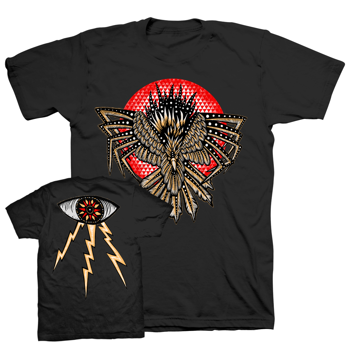 DENNIS MCNETT &quot;Valley Crow&quot; Black T-Shirt