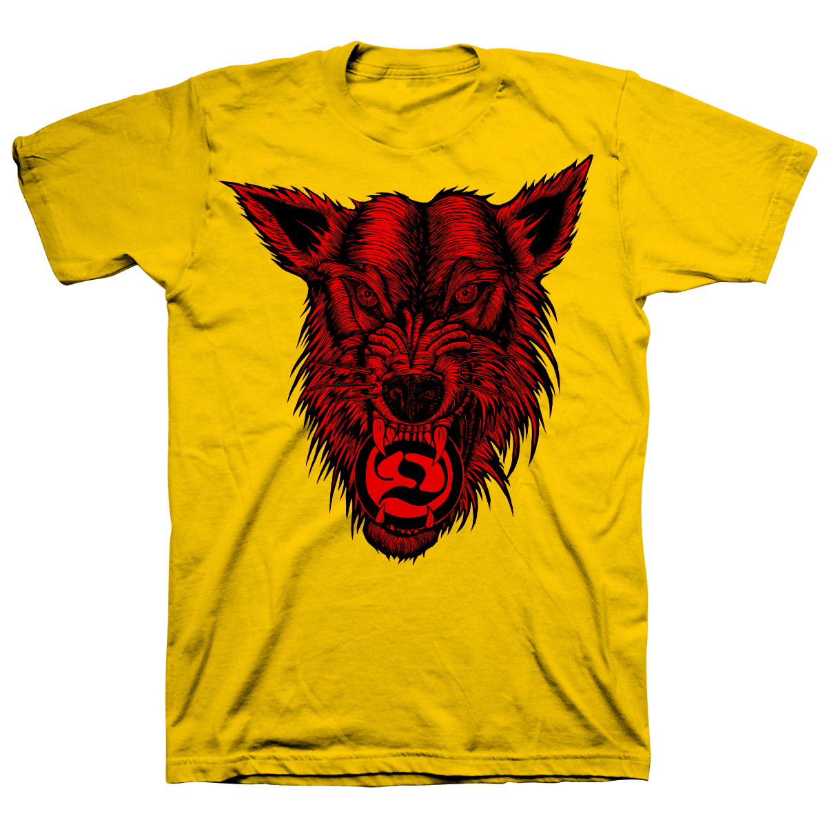 DEATHWISH "McNett Wolf" Yellow T-Shirt