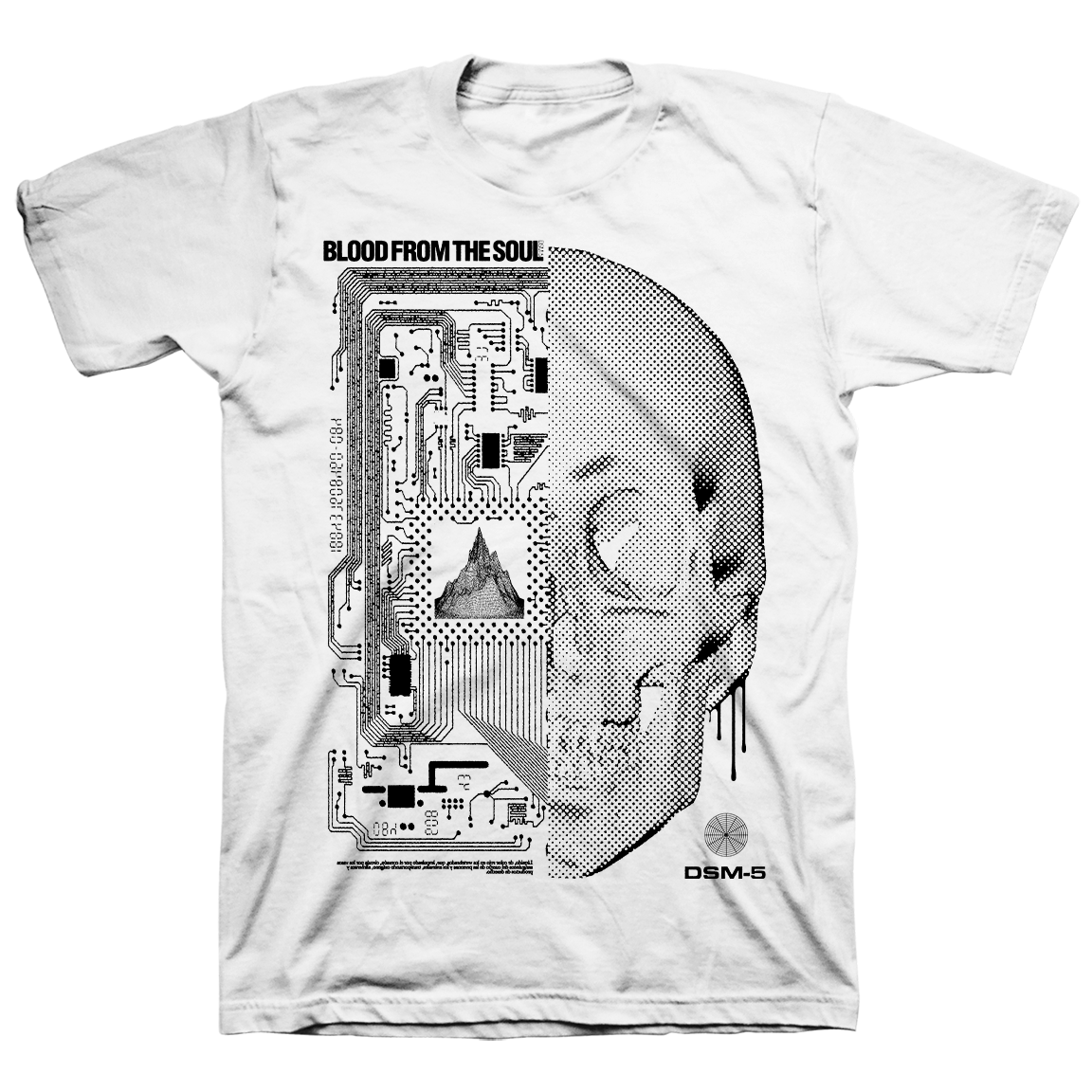 BLOOD FROM THE SOUL &quot;Schematica&quot; White T-Shirt