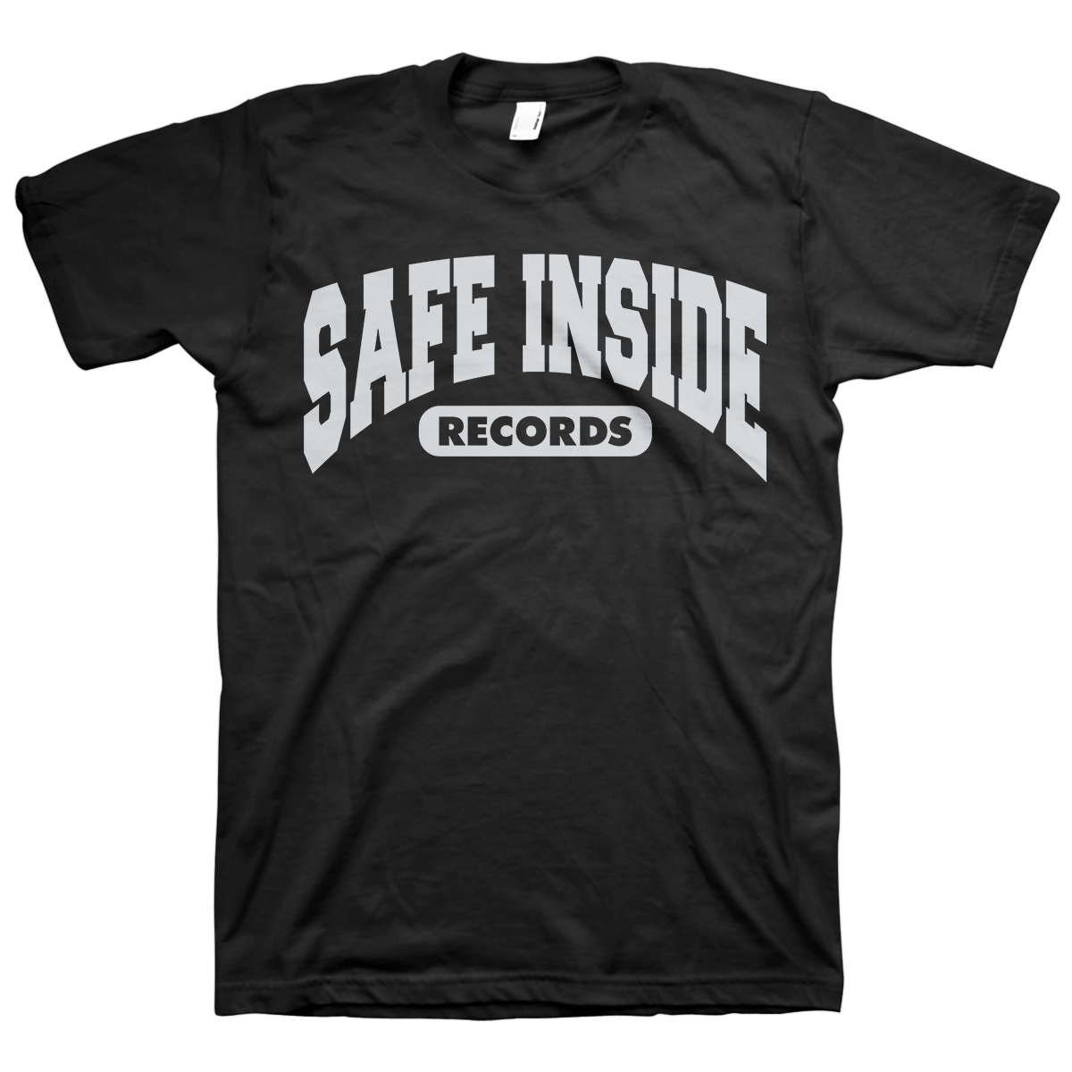 SAFE INSIDE &quot;2020 Logo&quot; Black T-Shirt
