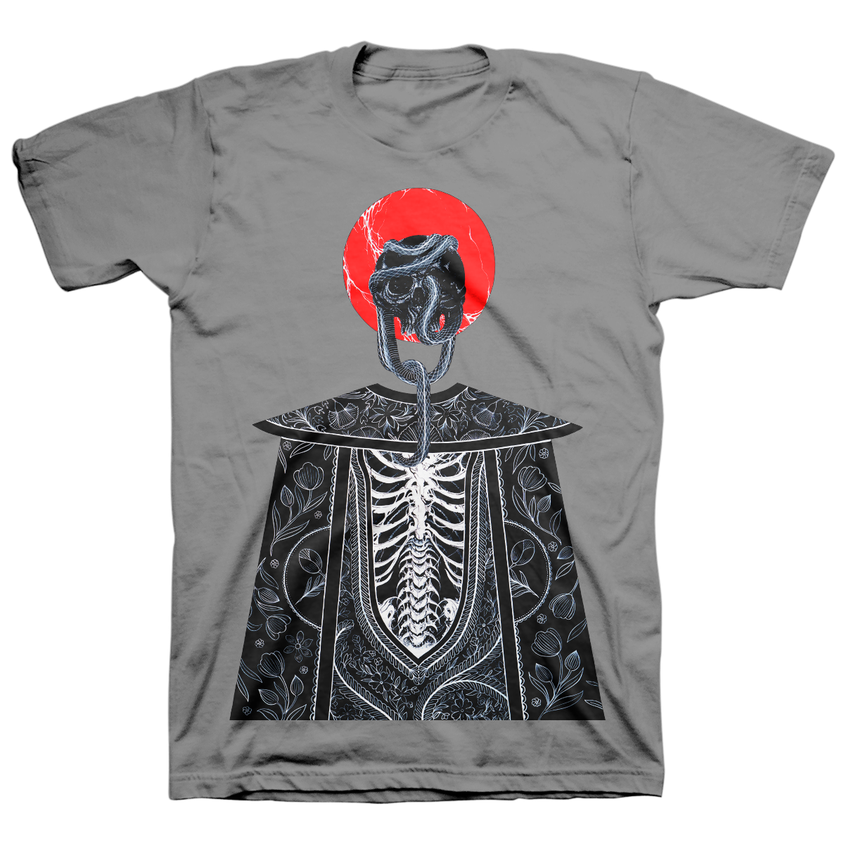 ZAC SCHEINBAUM & STACE FORAND "Santa Muerte: 3" Grey T-Shirt