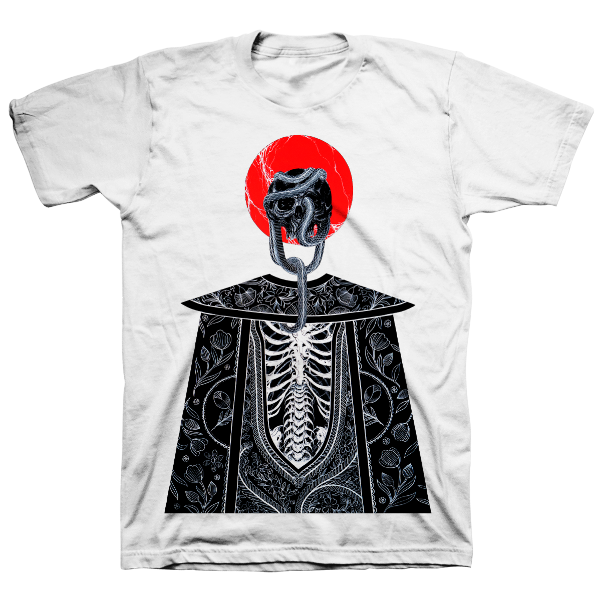 ZAC SCHEINBAUM &amp; STACE FORAND &quot;Santa Muerte: 3&quot; White T-Shirt