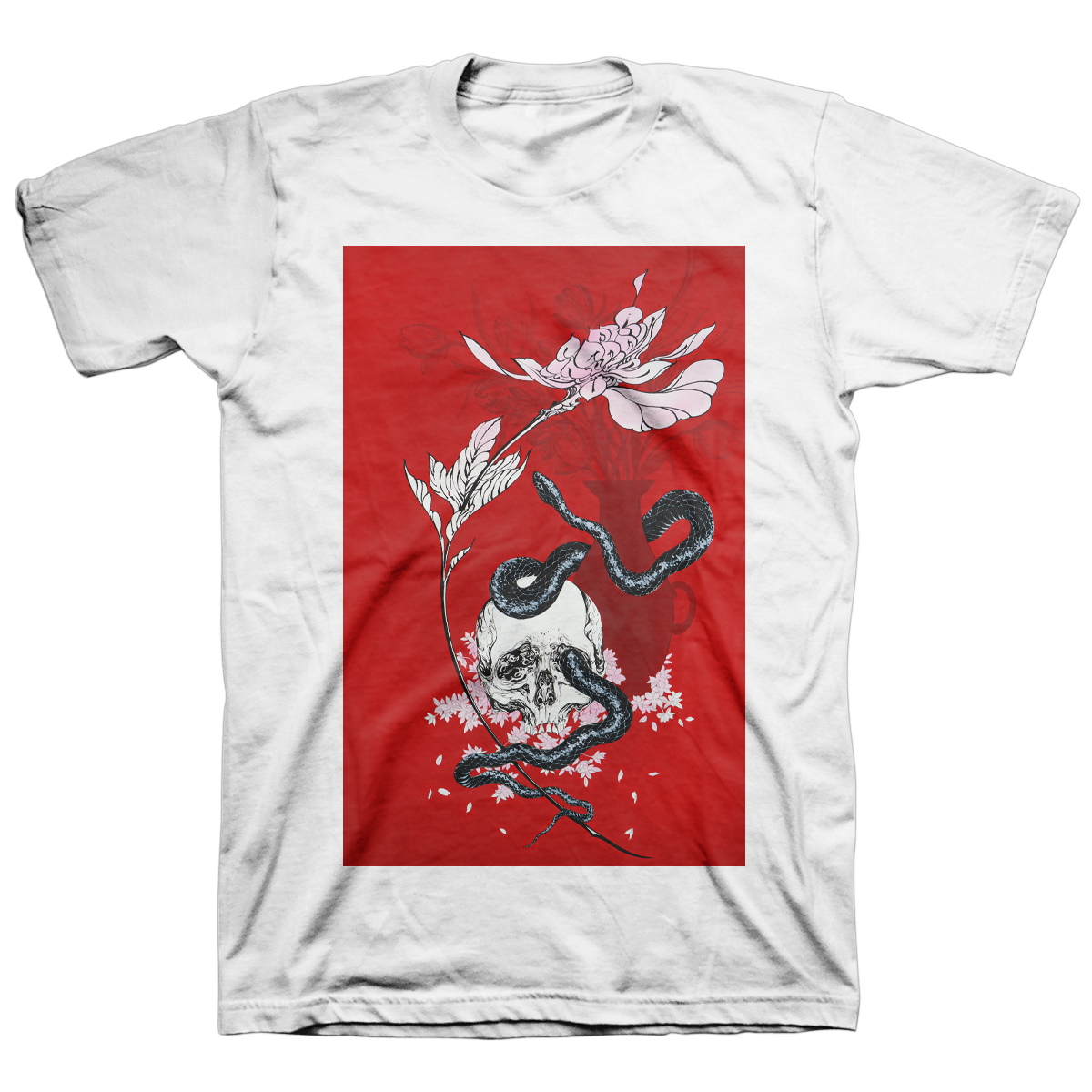ZAC SCHEINBAUM &amp; STACE FORAND &quot;Still Life&quot; White T-Shirt